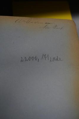 - (Paul Koehler, Buchhändler und Antiquar), Von Hand: Nummer, Inventar-/ Zugangsnummer; '22000, 171 2 Bde'. 