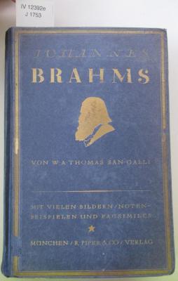 IV 12392 e: Johannes Brahms (1922)
