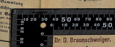 - (Braunschweiger, David), Stempel: Name; 'Dr. D. Braunschweiger.'.  (Prototyp)