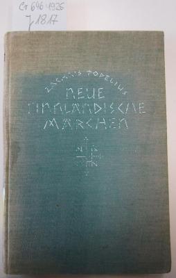Cr 646 1925: Neue finnländische Märchen (1925)
