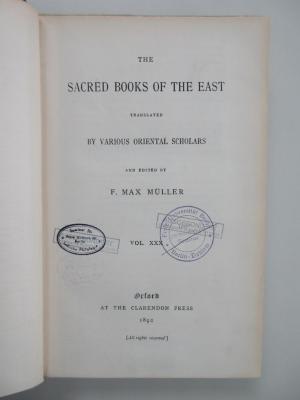 14 P 1-30 : The Grihya-sûtras : Rules of vedic domestic ceremonies (1892)