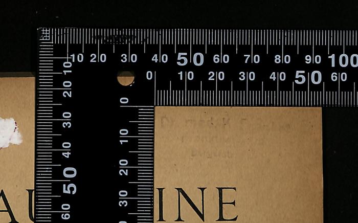 - (Fränkel, K.), Stempel: Berufsangabe/Titel/Branche, Name, Ortsangabe; 'Dr med. K. Fränkel
Frankfurt a. M.
Bergerstr. 215
'.  (Prototyp)