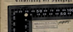 - (Reichsinstitut für Geschichte des neuen Deutschlands;Leo Baeck Institute Jerusalem), Durchgestrichen: Name, Berufsangabe/Titel/Branche; 'Reichsinstitut für Geschichte des neuen Deutschlands'.  (Prototyp)