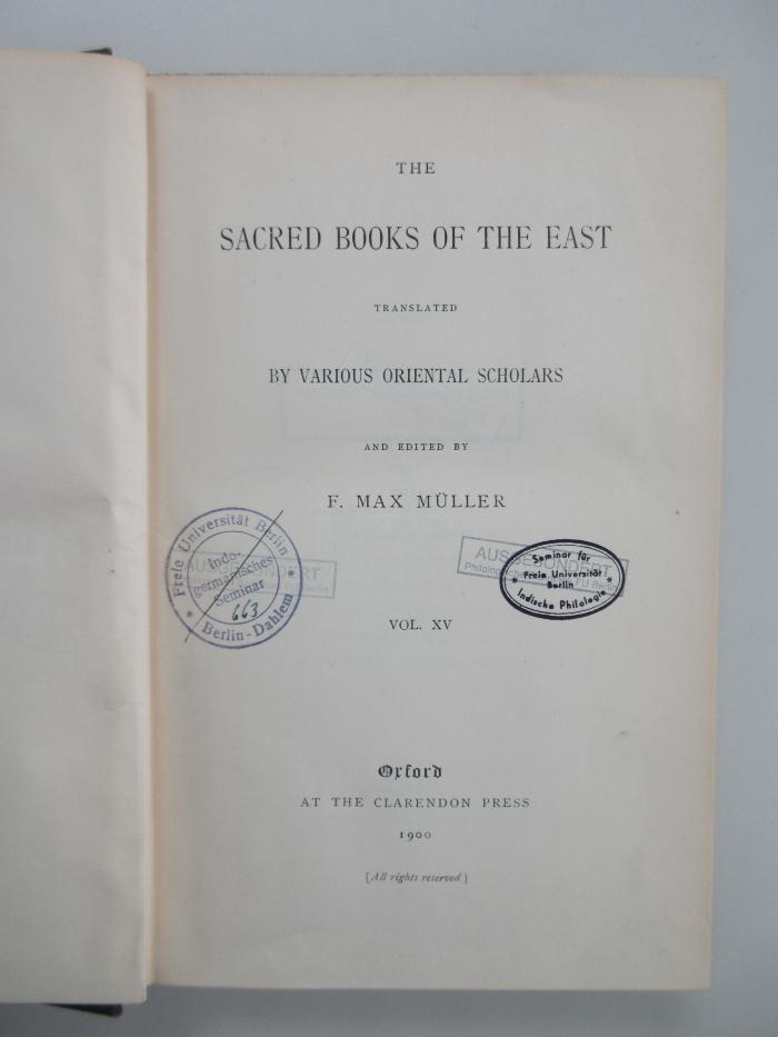 14 P 1-2  : The Upanishads (1900)