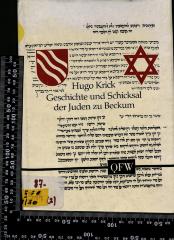 - (The Avraham Hartman Research Institute of Contemporary Jewry), Etikett: Nummer; '87-314 (2)'. 