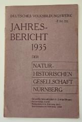  Jahresbericht 1935 der Naturhistorischen Gesellschaft Nürnberg (1935/1936)