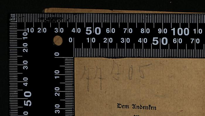 -, Von Hand: Signatur; '77 J 05'