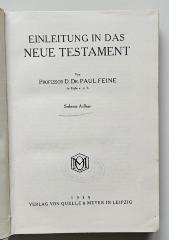 BC 6030 F299(7) : Einleitung in das Neue Testament (1935)