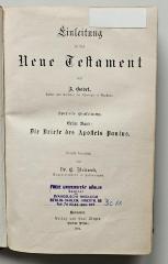 BC 6030 G582 I6D-1 : Einleitung in das Neue Testament (1894)