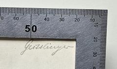 -, Von Hand: Autogramm, Name; 'Geisslinger'