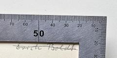 -, Durchgestrichen: Autogramm, Name; 'Erich Boldt'