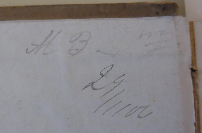 -, Von Hand: Signatur, Inventar-/ Zugangsnummer; 'M B 29/1102'