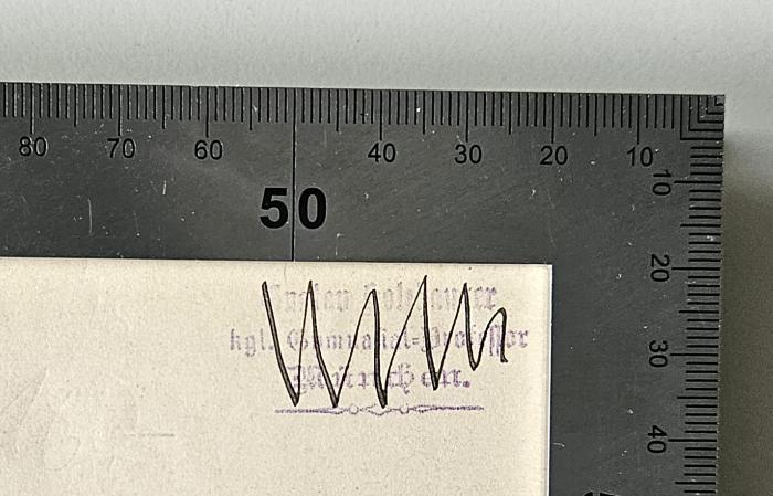 BC 7200 S358 J5-1/2 : Jesu Verkündigung und Lehre vom Reiche Gottes in ihrer geschichtlichen Bedeutung (1895);-, Stempel: Name, Berufsangabe/Titel/Branche, Ortsangabe; ' Gustav Holzhauer[?], kgl. Gymnasial-Professor, München.'