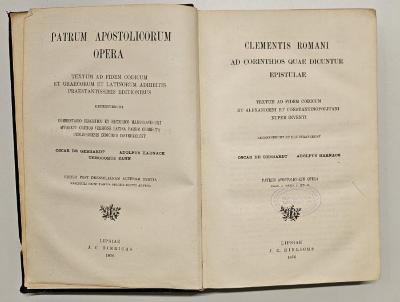BO 1160 K64 : Clementis Romani Ad Corinthios quae dicuntur epistulae (1876)