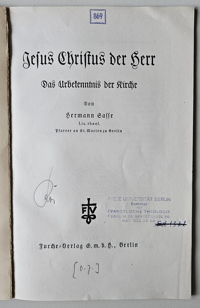 Box M 23548 : Jesus Christus der Herr (1932)