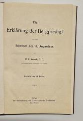 FX 350005 T793 : Die Erklärung der Bergpredigt aus den Schriften des heiligen Augustinus (1904)