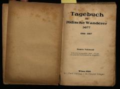 JUG II 03/33 : Tagebuch für jüdische Wanderer 5677 - 1916-1917 (1916)