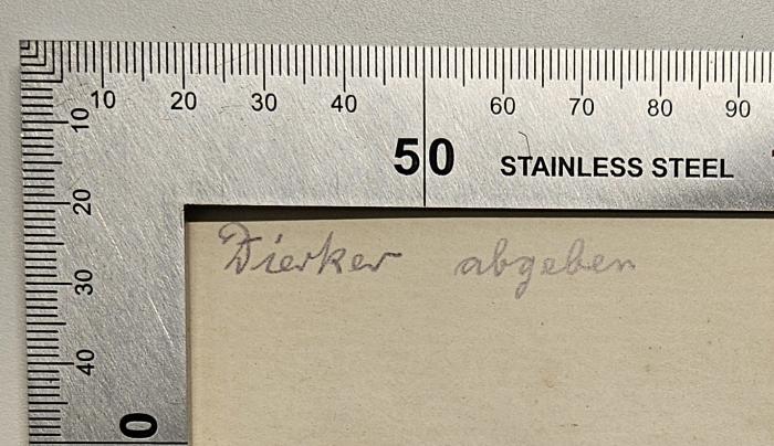 FX 350005 T793 : Die Erklärung der Bergpredigt aus den Schriften des heiligen Augustinus (1904);-, Von Hand: Notiz; 'Dierker abgeben'
