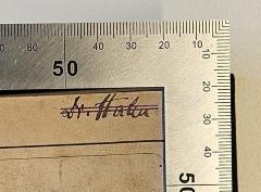 -, Von Hand: Autogramm, Name; 'Dr. Hahn'