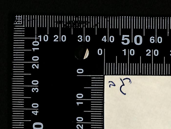 - (Regev, Menahem), Von Hand: Autogramm; 'רגב'. 