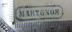 - (Martonos), Stempel: ; 'Martonos'.  (Prototyp)
