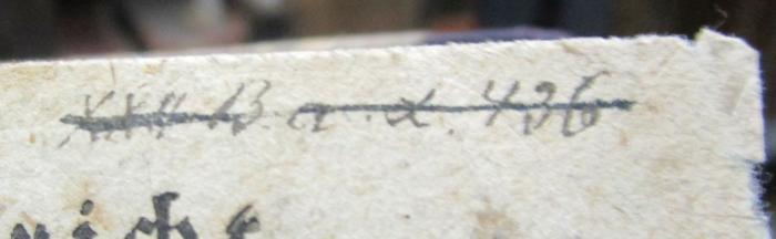  Kurzer Unterricht in der Rechenkunst und Meßkunst. Zum Gebrauche der Jugend. In zwey Theilen. Erster Theil, Die Rechenkunst. Zweyter Theil, Die Meßkunst. (1777);- (unbekannt), Von Hand: Nummer; 'XX4 Band 436'. 