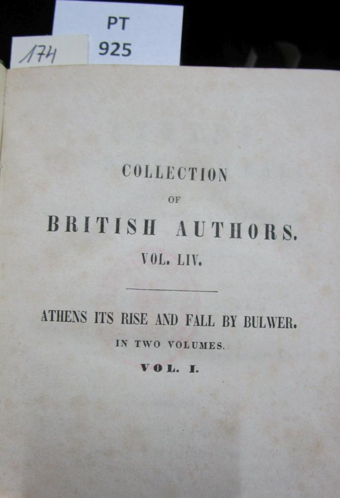  Athens its Rise and Fall : With views of the Literature, Philosophy, and Social Life of the Athenian People. Vol. 1 (1843)