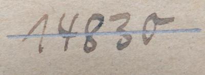 - (NSDAP-Gauarchiv Südhannover-Braunschweig), Von Hand: Signatur; '14830'. 
