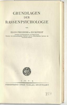Z-1043 : Grundlagen der Rassenpsychologie (1936)