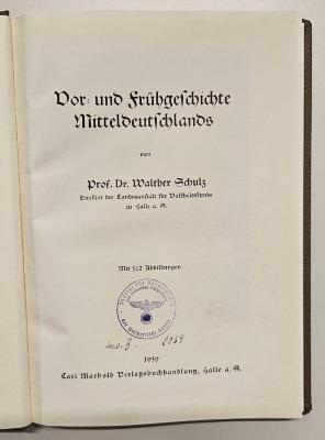 NF 1300 S389 : Vor- und Frühgeschichte Mitteldeutschlands (1939)