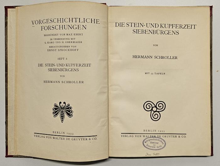 NF 1680 R9 S382 : Die Stein- und Kupferzeit Siebenbürgens (1933)