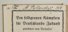 - (Veckenstedt, Richard), Von Hand: Autogramm, Name, Datum; 'R. Veckenstedt[?] 1918'. 