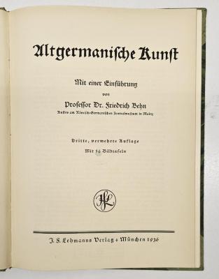 GB M 1970 : Altgermanische Kunst (1936)