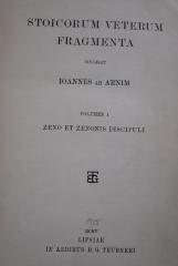 Hk 413 1.4.: Stoicorum veterum Fragmenta. Volumen I. Zeno et Zenonis discipuli  (1905)
