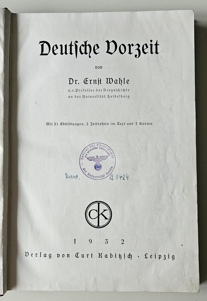 NF 1260 W136 D4 : Deutsche Vorzeit (1932)