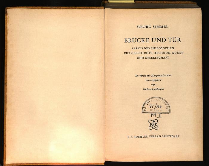 PH I 82/168 : Brücke und Tür (1957)
