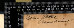 - (Nobel, Israel), Von Hand: Name; 'Rabbiner I. Nobel
Schneidermühl'. 