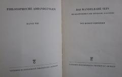 Hk 348 2.Ex.: Das Wandelbare Sein : Die Hauptthemen der Ontologie Augustins (1938)