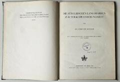 NF 1318 N6 K78 : Die südelbischen Langobarden zur Völkerwanderungszeit (1938)