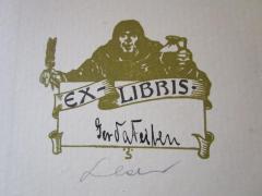 - (Feiben, Gerda;Leser, Walter), Von Hand: Abbildung, Autogramm, Exlibris; 'Gerda Feiben
Leser'. 