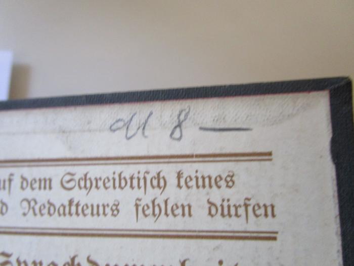 -, Von Hand: Preis; 'M 8 -'