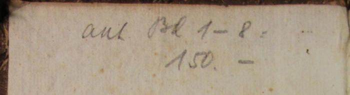 I 24752 1-8 2.Ex.: Geschichte von Hessen / Neuere Geschichte von Hessen (1820-1843);- (unbekannt), Von Hand: Preis; 'ant. Bd. 1-8: 150.-'. 