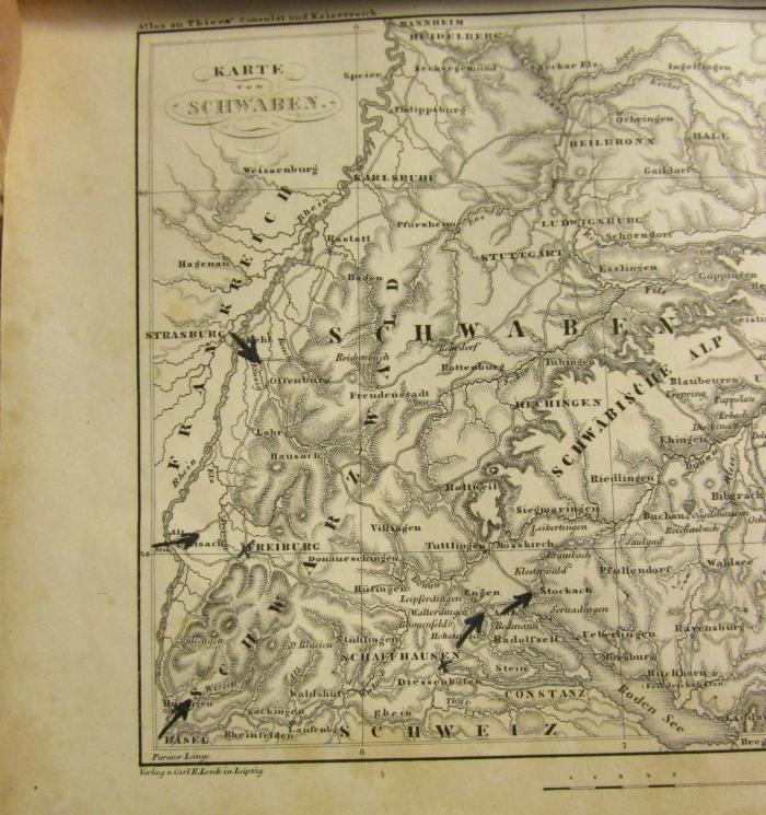 I 27304 1-4, Atlas 2.Ex.: Geschichte des Consulats und des Kaiserreichs (1846-1860);- (unbekannt), Von Hand: Annotation. 