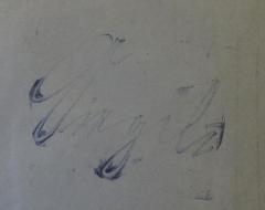 - (Giegel[?], [?]), Stempel: Autogramm, Name; 'Giegeli'.  (Prototyp)