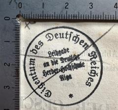 G45II / 397 (Bibliotheca Instituti Herderiani Riga), Stempel: Name; 'Eigentum des Deutschen Reiches
Leihgabe an die Deutsche Herder-Hochschule Riga
'.  (Prototyp)