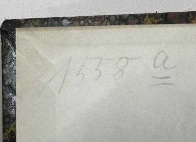 -, Von Hand: Nummer, Exemplarnummer; '1558 a'