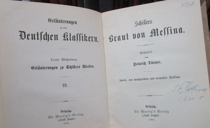 III 117478 b: Schillers Braut von Messina (1881)