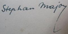 - (Major[?], Stephan), Von Hand: Autogramm, Name; 'Stephan Major'. 