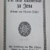 Pf 2: Die neue Universität zu Jena : Erbaut von Theodor Fischer (1908)