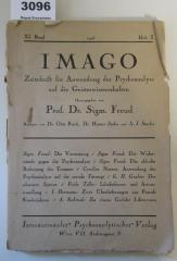  Imago : Zeitschrift für Anwendung der Psychoanalyse auf die Natur- und Geisteswissenschaften. XI. Band, Heft 3 (1926)